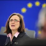 Photo showing Cecilia Malstroem, member of the EU Parliament