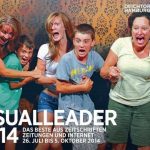 Cover image of LeadAwards 2014 showing five people screaming franticly out of joy for having one a prize