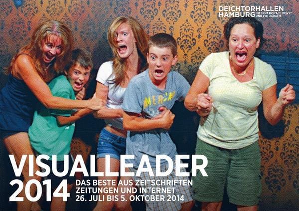 Cover image of LeadAwards 2014 showing five people screaming franticly out of joy for having one a prize