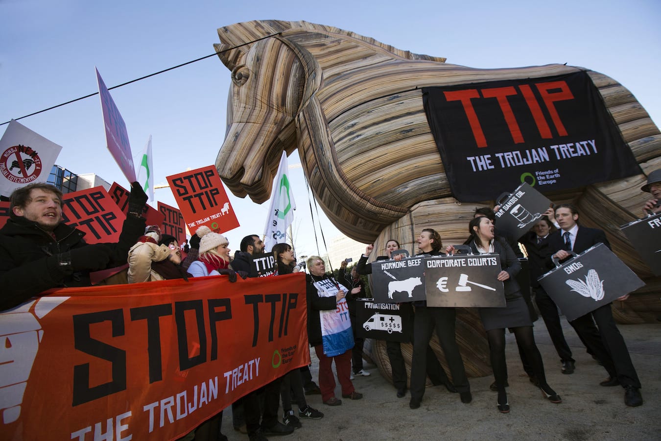 Image showing NOTTIP Demonstrations in Brussels