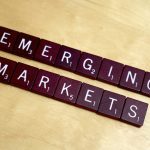 Photo showing stones with letters: Emerging markets