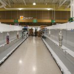coronavirus empty shelves