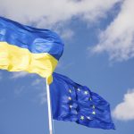 Ukraine EU flags