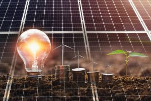clean energy and saving power in nature