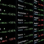 Close-up,Stock,Market,Trading,Board,,Ticker,Tape,With,Global,Index