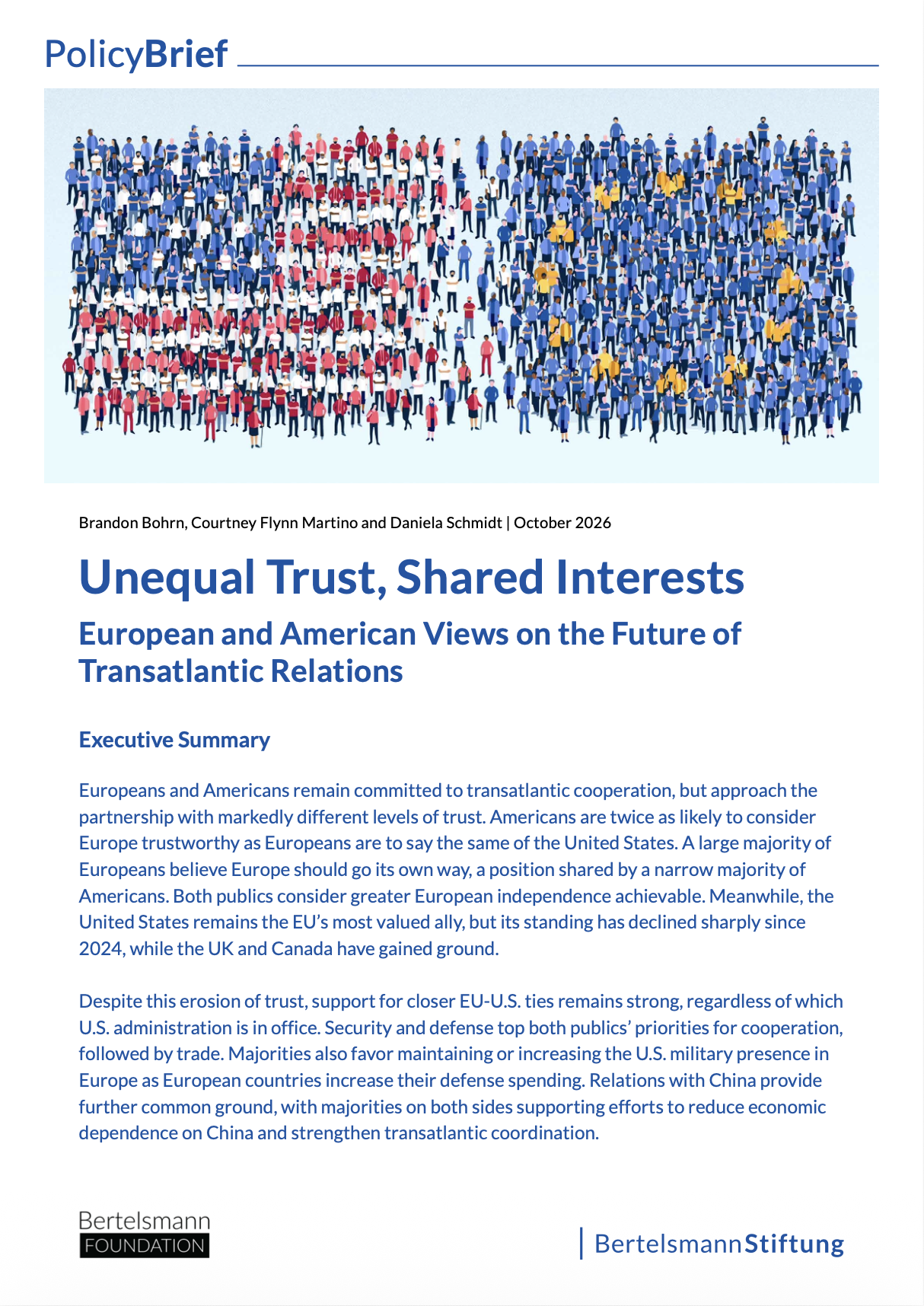 Unequal trust, Shared interests